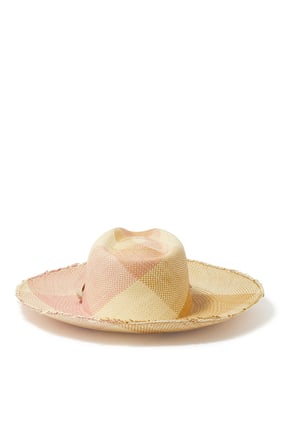 Hojas Frayed Aguacate Hat